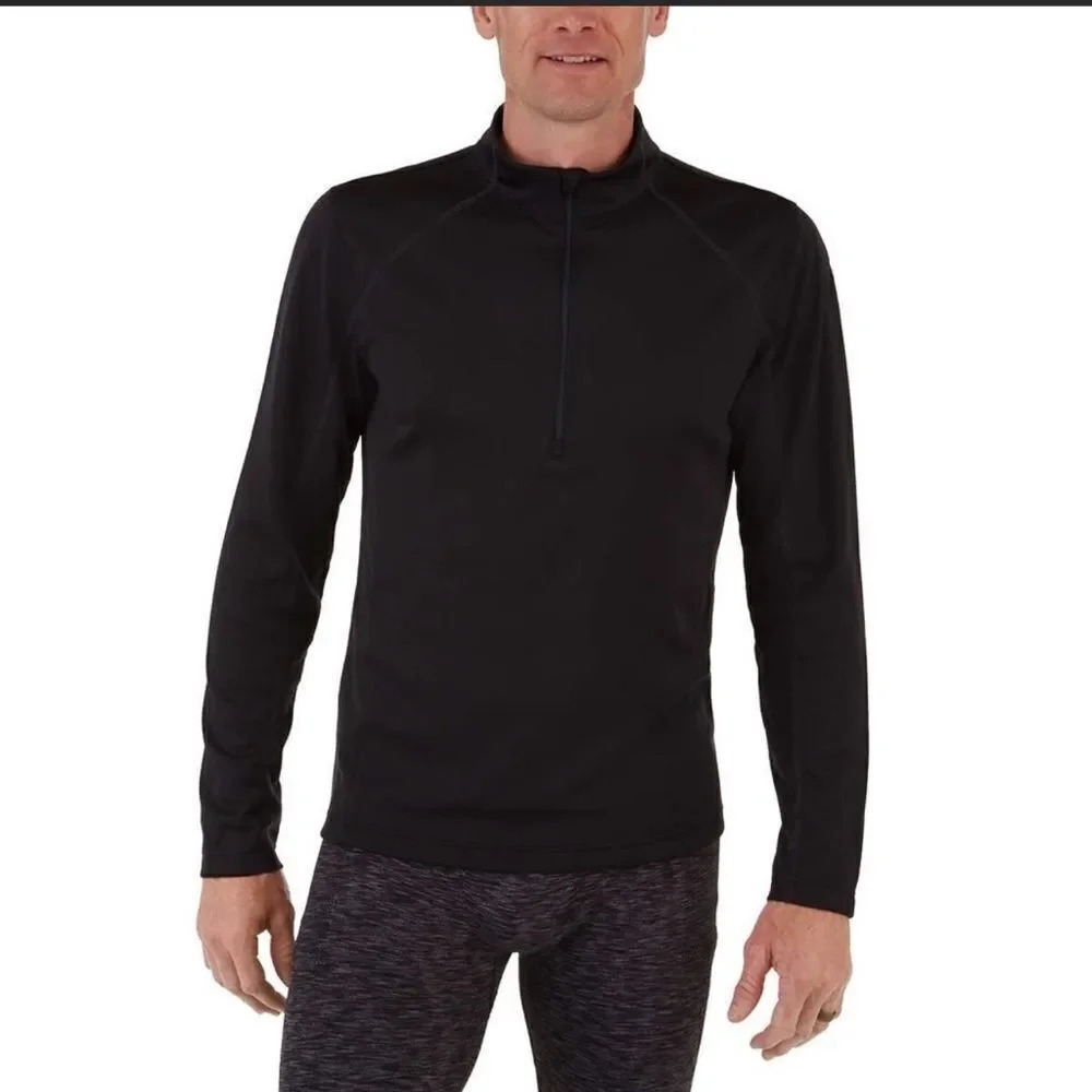 Spyder Men’s baselayer 1/4 zip top Large Black